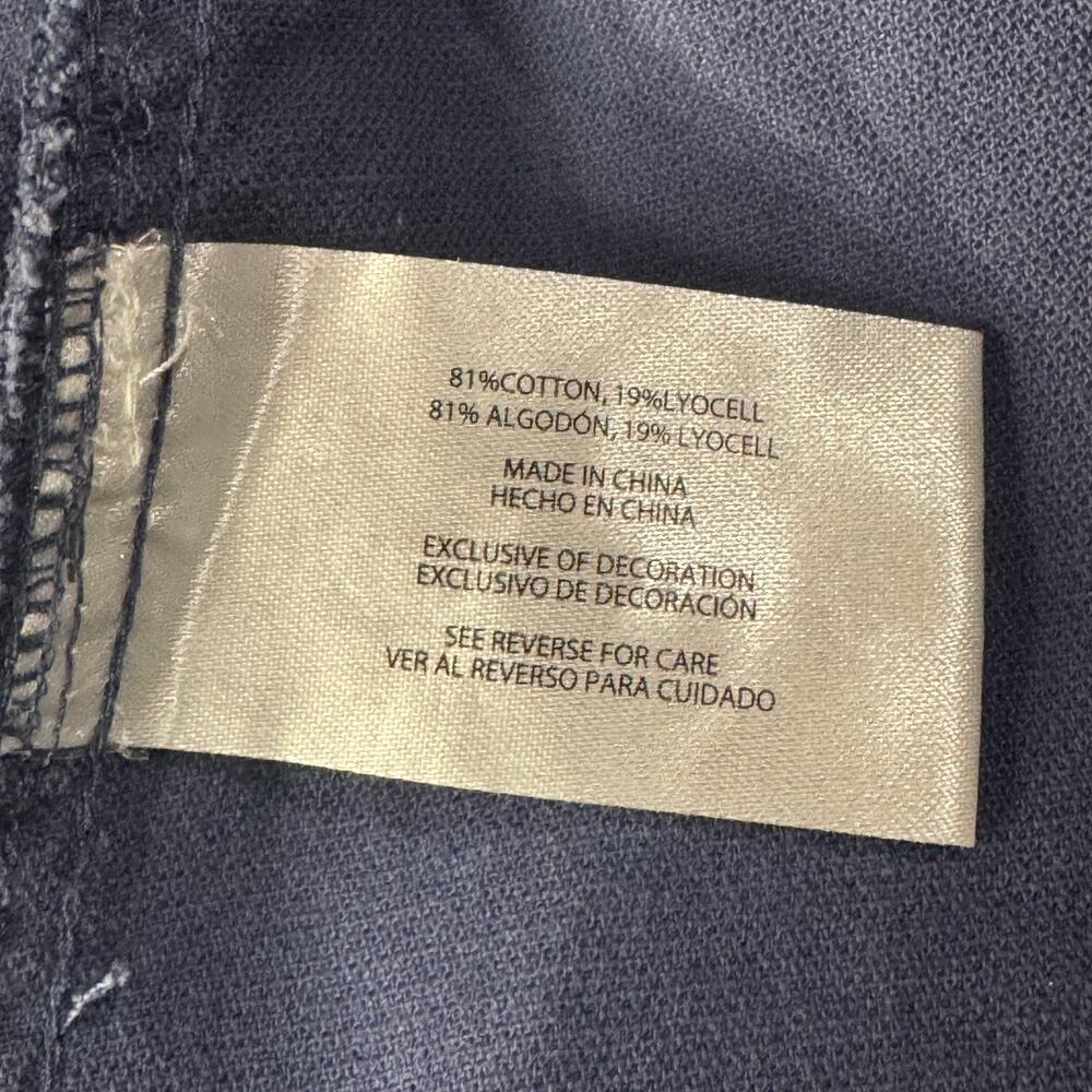 GAP XX-Large Twill Jogger Pants Pockets Zip-Fly Cuffed Hi-Rise Blue Indigo New - Picture 8 of 10